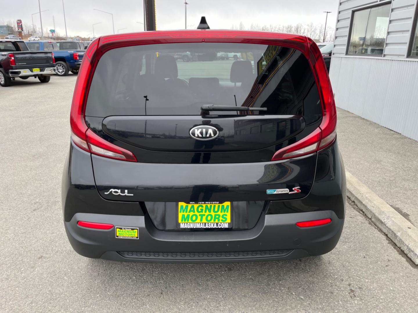 2021 Black /Black Kia Soul (KNDJ23AU8M7) , located at 1960 Industrial Drive, Wasilla, 99654, (907) 274-2277, 61.573475, -149.400146 - Photo#4